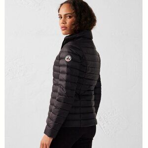 JOTT CHA Lightweight Down Puff Jacket Black Packable Water-Repellent Size M